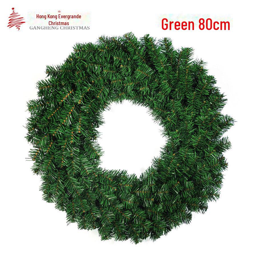 PVC Green Bare Vine Christmas Wreath - Holiday Decoration & Gift