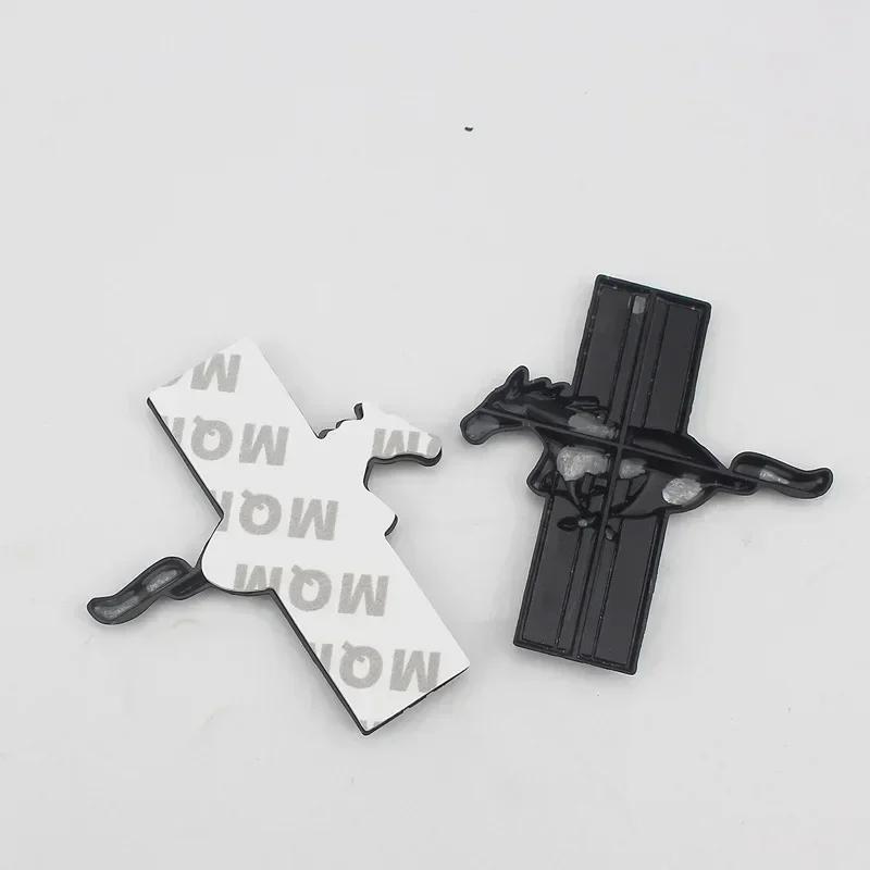 Car Sticker For Ford 1 Pair 8.5x9CM Running Horse Logo Door Fender Badge Decal Car Sticker For Mustang focus Fiesta Kuga edge Sh