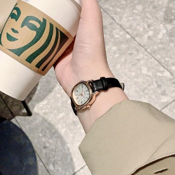 Jinuchoi Women's Casual Fashion Leather Wristwatch,Korean Popular Watches