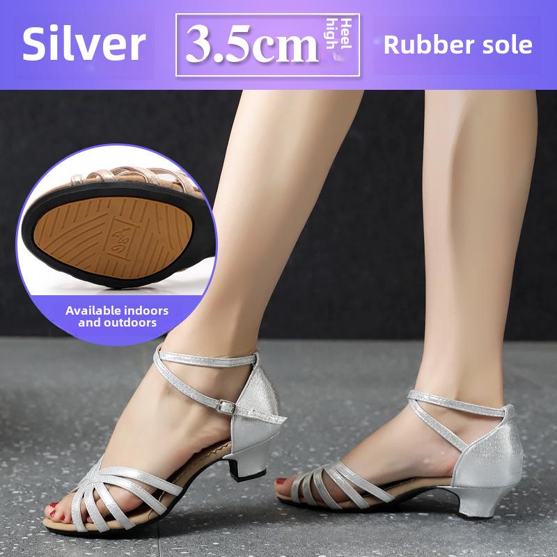 Dámské boty s měkkou podrážkou na latinskoamerické a čtvercové tance pro společenské tancování