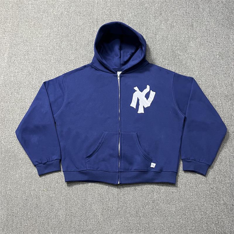 AKIMBO Trendy Mikina na zip s potiskem loga - Podzim/Zima Mikina s plyšovou podšívkou