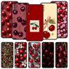 Red Cherry Phone Case For Samsung A26 A36 A56 A54 A52 A50 A70 A40 A20S A20E A12 A14 A16 A22 A24 A42 A34 A32 5G A04s A06 5G Cover
