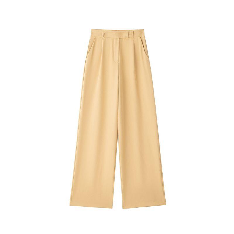 Za2024 Summer New Product Women's Clothes Casual All-Matching Straight Pleated High Waist Wide Leg Pants Pants 8372124 812