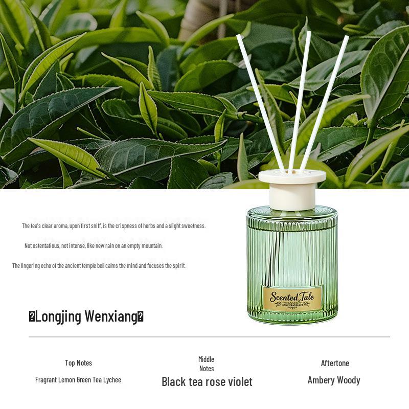 150ml High-End Tea Scent Flameless Aroma Diffuser for Home and Bedroom – Long-Lasting Fragrance