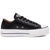 Converse Womens All Star Lift Clean Ox 'Black' (women's sizes) Black / White Canvas Shoes 561681C