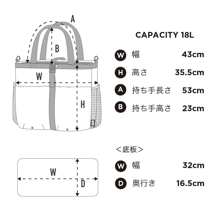 Tote Bag TOTE BAG Waterproof Water Repellent Unisex Men Women Unisex Large Capacity Pocket Storage Bag Travel Simple Stylish Black [KIU] Multi-purpose