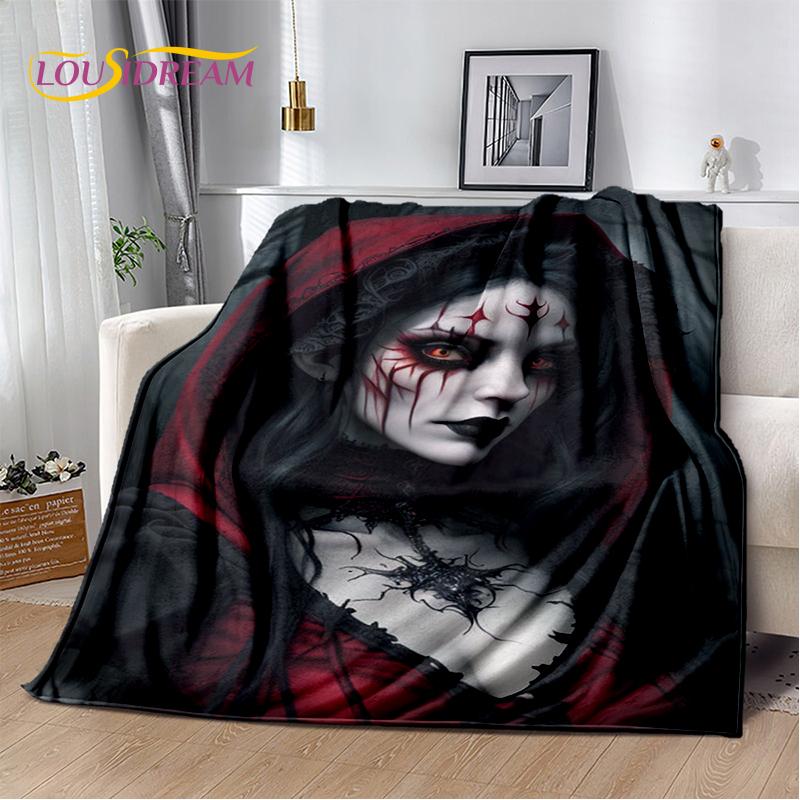 20 Style Gothic Horror Character Skull Ghost Spirit Soft Blanket,Soft Throw Blanket for Home Bedroom Bed Sofa Picnic Travel Gift