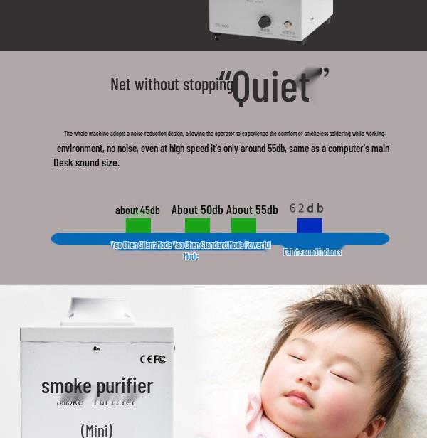 Mobile Moxibustion Smoke Extractor & Purifier for Soldering, Welding, Repair Dust.