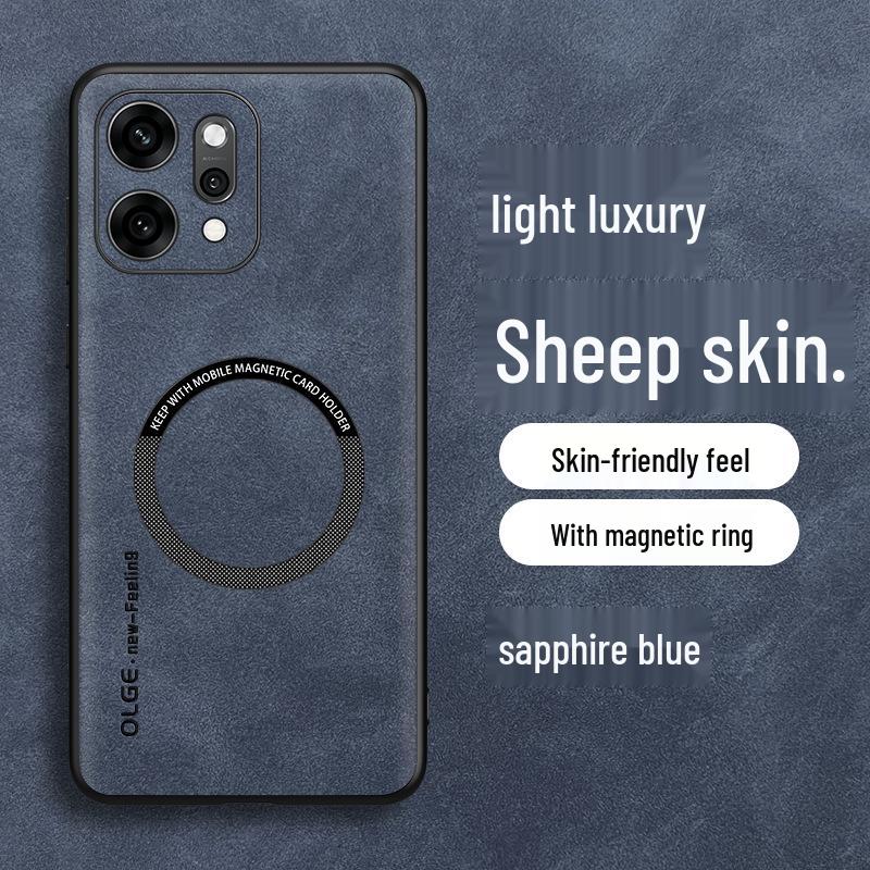 OPPO Reno14Pro Sheepskin Magnetic Case with Charging Ring