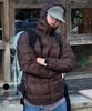 Wmc [Duck Down 90:10] Square Quilted Down Jacket (Grey/Black/Brown)