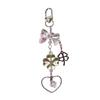 Portachiavi con Perline in Lega Acrilica Elegante Ciondolo per Telefono per Donne Ragazze Portachiavi Elegante Regalo Accessorio alla Moda per Borsa