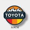 Reflective car sticker, suitable for Toyota TOYOTA off-road vehicle camping adventure overbearing landpatrolFJdecorative sticker