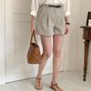 New ArrivalS Open Run Women S Pintuck Wide Belt Buckle Half pantS
