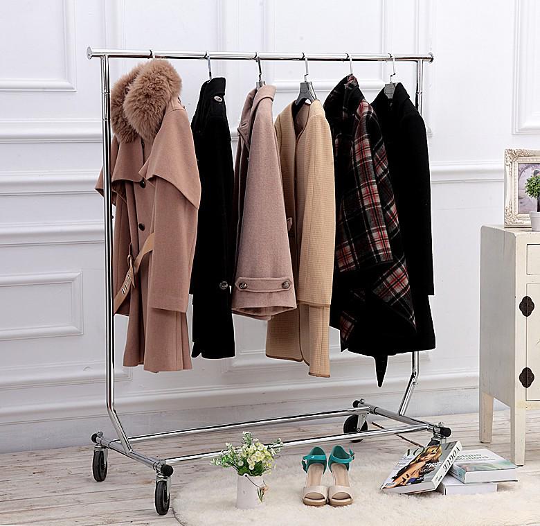 Outdoor Stainless Steel Telescopic Folding Display Stand for Clothing Store and Mall Exhibitions