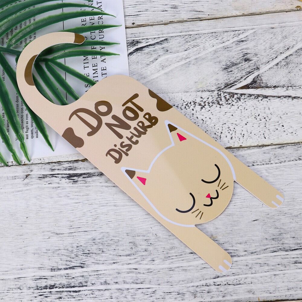 Home Do Not Disturb Door Sign PVC Hanging Sign Door Decoration Tags Door Pendant Hotel