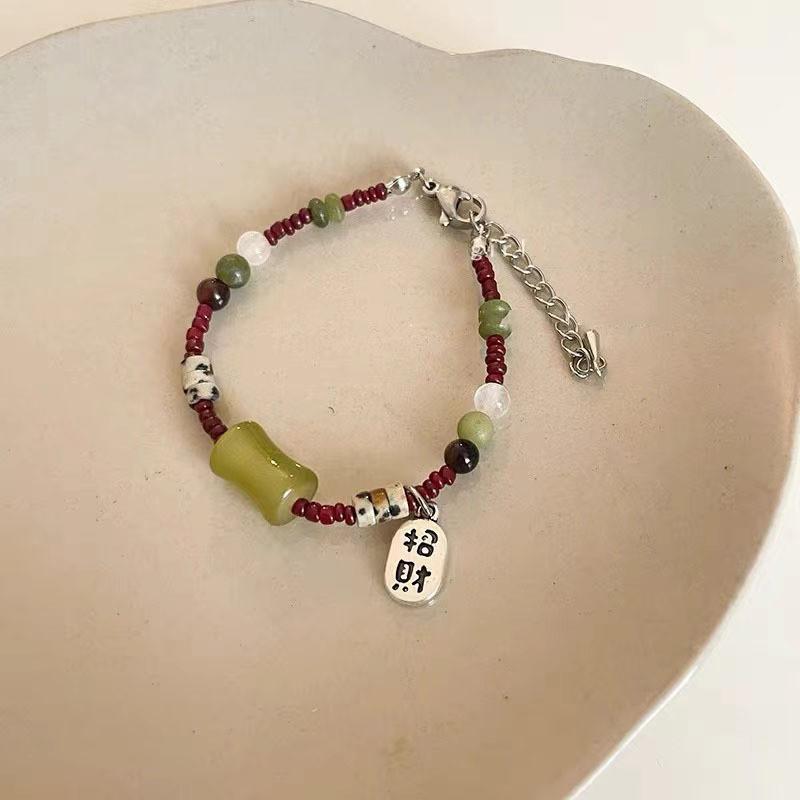 Glass Bead Fashionable Bracelet For Women Summer 2024 Design Unique