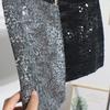 Heavy Industry Silver Sequined Skirt Female Small 2025 Sparkling Streamer A-line Bag Hip Skirt Zipper Uchimura Female Skirt