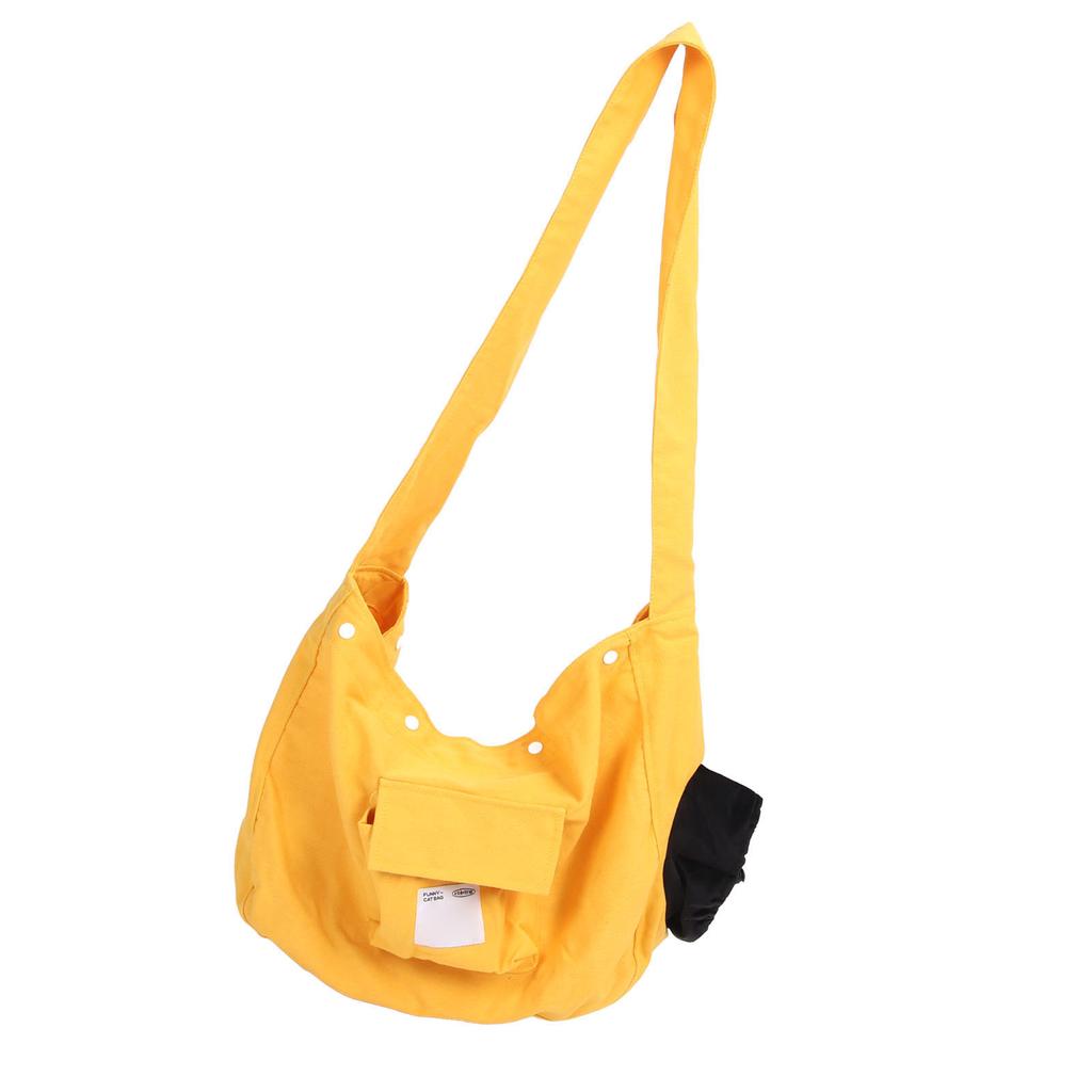 Portabebés tipo bandolera para gatos Transpirable Gran capacidad Bolso bandolera para hombro para mascotas Lona Bolso para gatos perros para