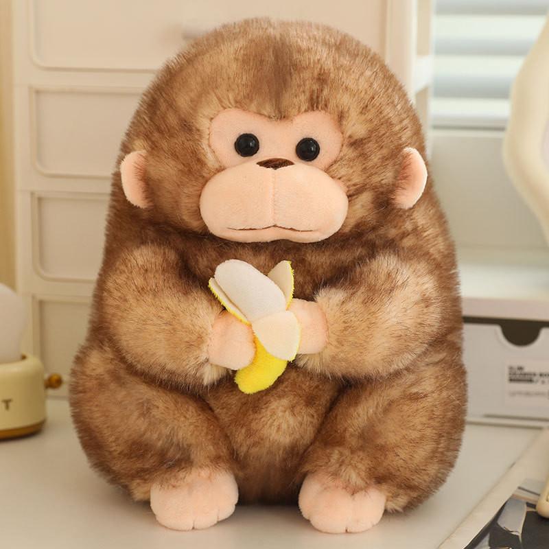 Adorable Plush Monkey Doll With Soft Pp Cotton Filling Perfect For Gifts And Collectors