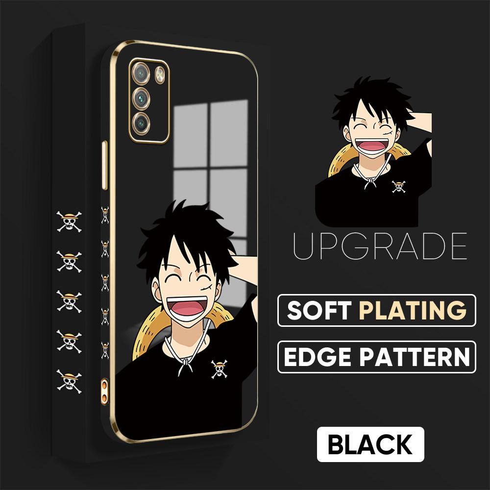 Fargerike utskriftsmønstre Firkantet kantmønster Belagt telefonskall Luxury Plating Mykt telefondeksel for Huawei Honor Xiaomi Redmi