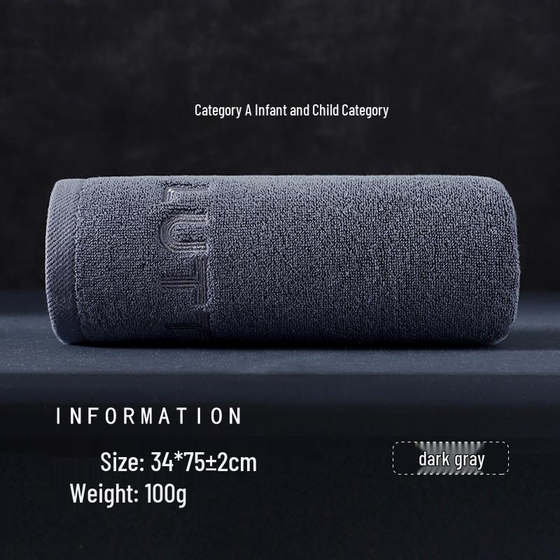 100% A-Grade Antibacterial Cotton Bath Towel - Thick, Soft, Absorbent, Quick-Drying, Adult Size Washcloth