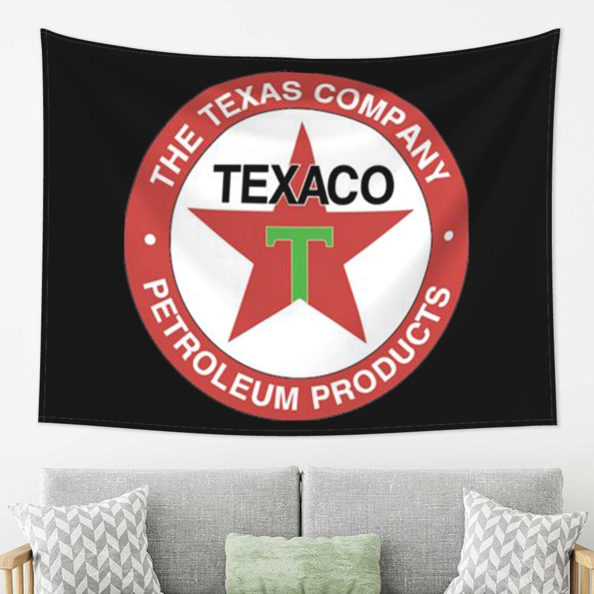 

Vintage Texaco Logo Tapestry Wall Hanging Aesthetic Home Decor Tapestries for Living Room Bedroom 74x94cm(29x37in)