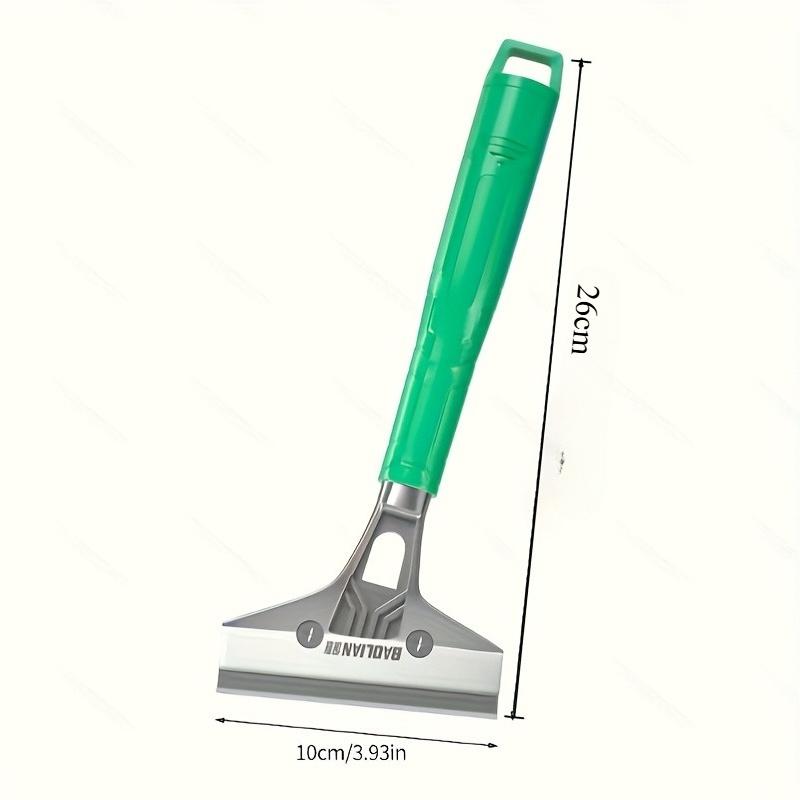 [1pc Adjustable Scraping Tool] 1pc Adjustable Angle Wall Scraping Tool | Metal &Plastic Construction,Ergonomic Green Handle for Car Film/Paint Removal