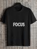 1pc FOCUS Bold White 3D Motion Blur T-shirt