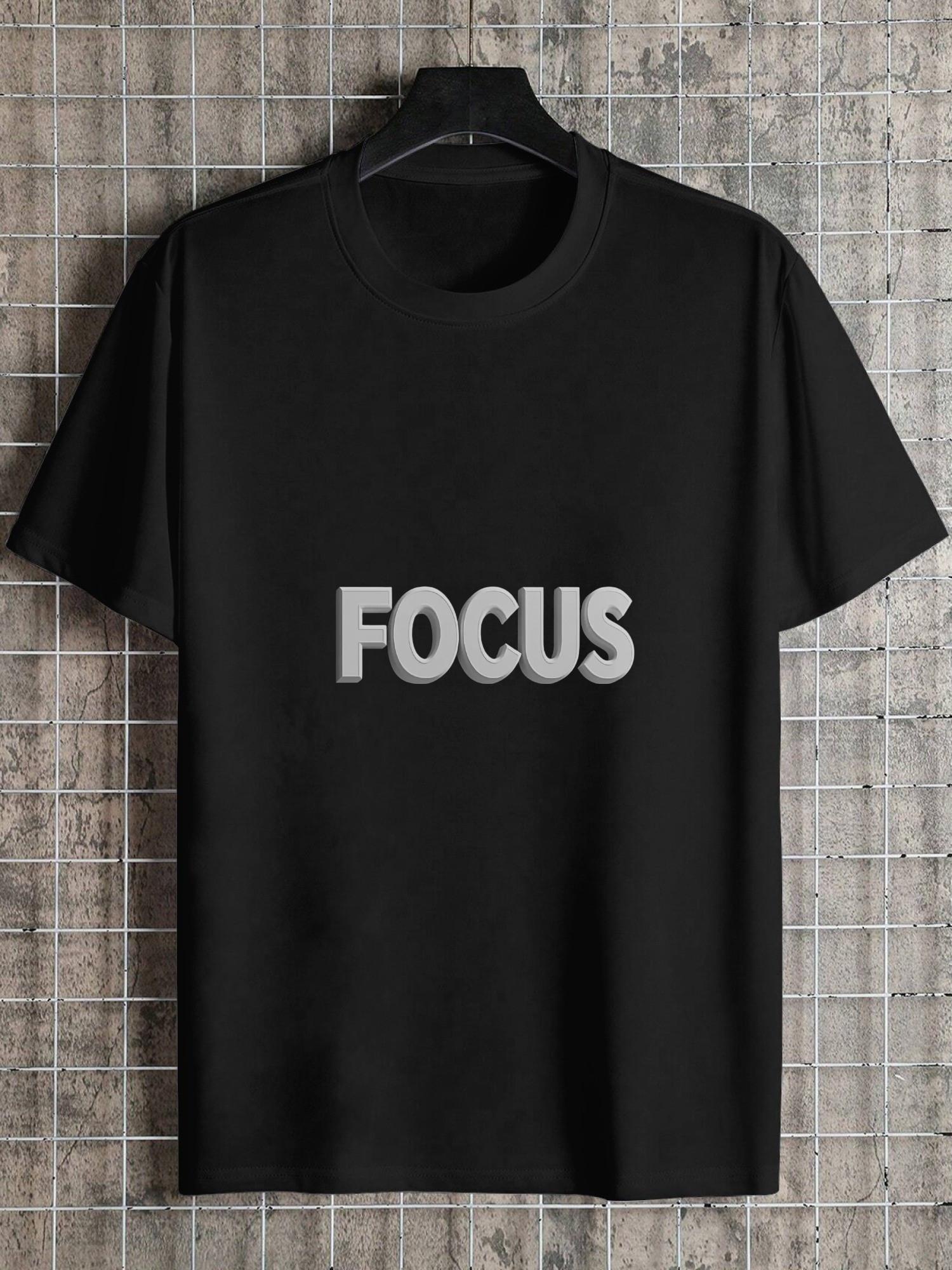 1pc FOCUS bold white 3D motion blur T-shirt M