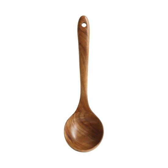 Wooden Cooking Utensils Cooking Spatulas Soup Ladles And Rice Spoons Nonstick Kitchen Tools for Comfortable Grip And Easy Cleaning
