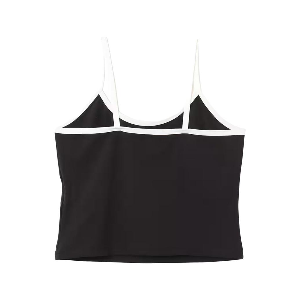adidas Originals Damen Cutout Cali T-Shirt Zweiteilig Kurzarm Oberteil Schwarz Weiß Damen JD0042