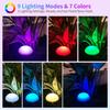 Solar Floating Pool Lights, RGB Color Changing Pool Lights That Float with Dynamic Light Show, 6.5" Swimming Pool Lights, IP68 Waterproof & Hangable