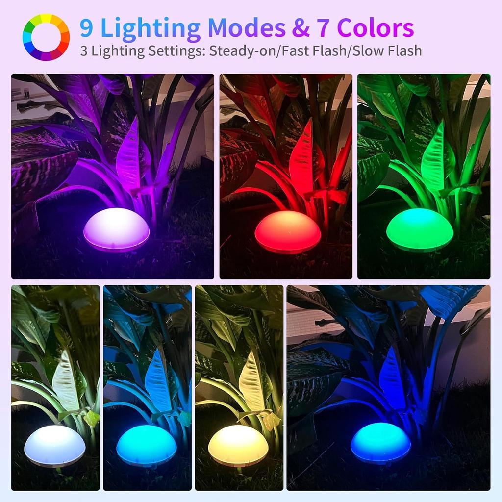 Solar Floating Pool Lights, RGB Color Changing Pool Lights That Float with Dynamic Light Show, 6.5" Swimming Pool Lights, IP68 Waterproof & Hangable