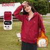 Baleno Women's Lamb Fleece Zip-Up Hoodie