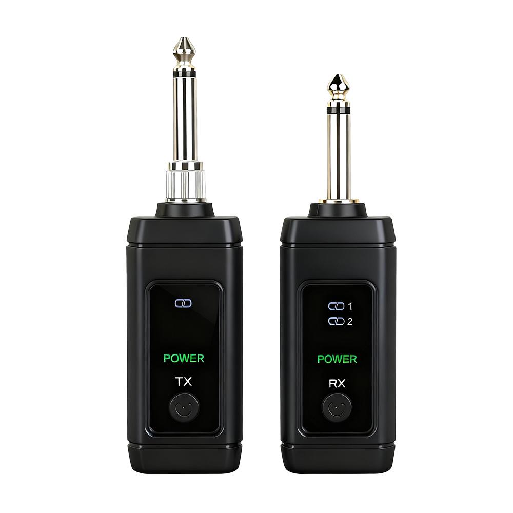 Wireless Transmitter Receiver for Electric Guitar, Saxophone, Bass - Audio Transmission Cable
