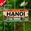 D-Flach aus Hanoi Geeignet für Außenplaketten und Wanddekoration Mit einem Vintage-Design zum Thema der historischen Hauptstadt