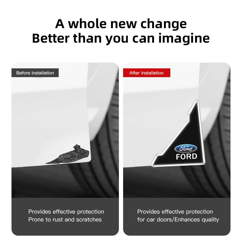 Car Stickers Door Corner Anti-collision Silicone Protective Cover For Ford Focus Fiesta Mondeo Explorer MK2 Car Gadgets Keychain