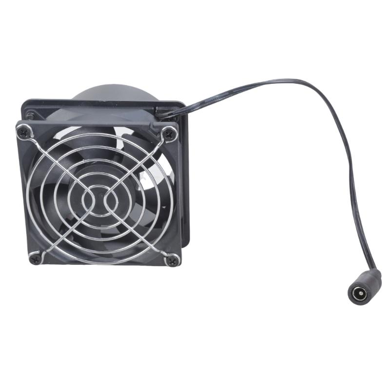Leiser 8cm USB-betriebener Kanalventilator mit einstellbarer Geschwindigkeit und Luftrohr für 3D-Drucker, Haustierhäuser, Werkstätten, Lüftungssystem