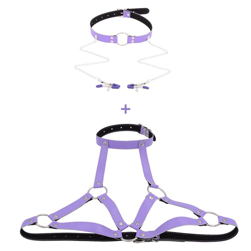 Sexy Lingerie Alternative Female Slave Clothes Ball Gag Nipple Clamp Couple Flirting Toys Adult Sex Product SM Sexy Binding