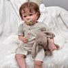 Huge 70cm Reborn Babies Dolls Liam Handmade 3D Painted High-color Simulation Doll Real Looking Cuddly Soft Cloth Body Newborn Doll for Girl and Boys