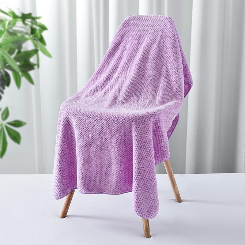 Thickened Cotton Bath Towel 70x140cm Soft Super Absorbent Map Quick Drying Towel Family Use