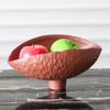 Wabi Style Creative Art Fruit Plate Ornaments New Chinese Style Model Room Hotel Restaurant Shell-shaped Decorative Storage Tray