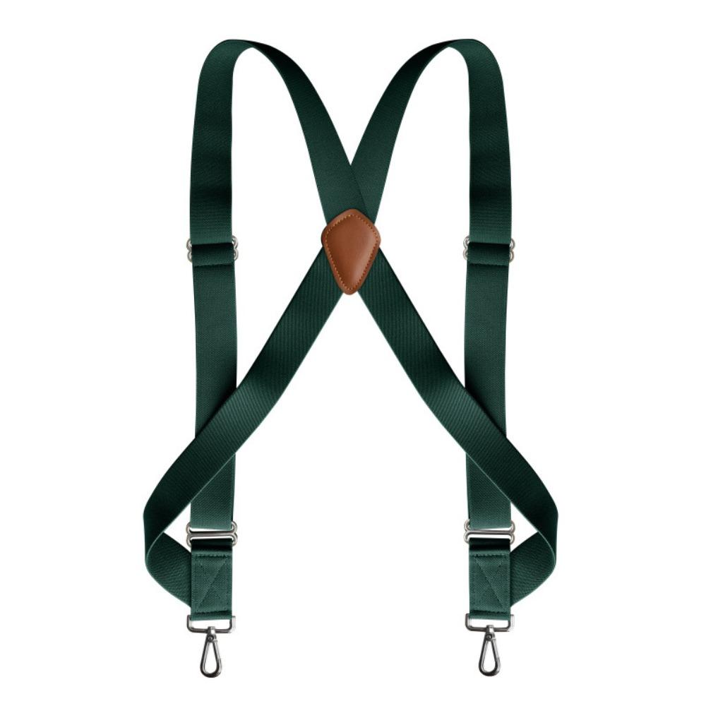 British Style Leather Suspenders Retro Suspender Clip Fashion Suspenders for Men  Suit