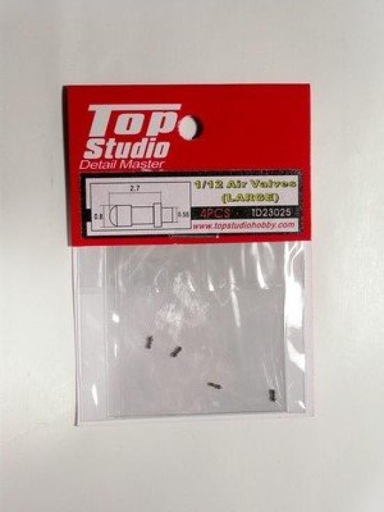 

Top Studio Moto GP Air Valves Set for Scale Motorcycle Model Kits (Large) - 4-Piece 1/12 (TD23025)