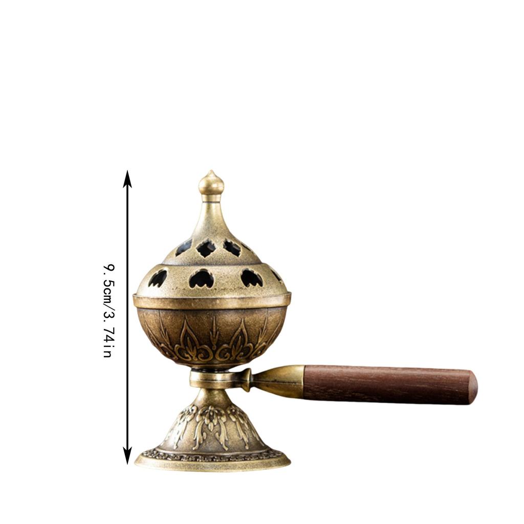 New Chinese Style Incense Burner Zinc Alloy Vertical Indoor Aromatherapy Accessories Good Symbolism Incense Holder Gifts