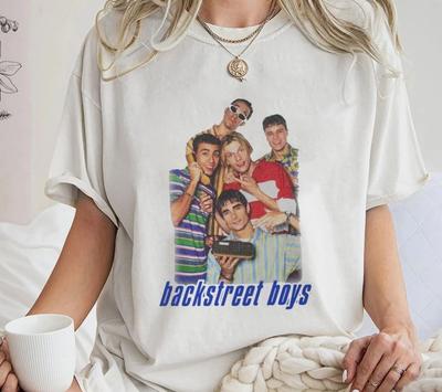 T-shirt Rétro Backstreet Boys Années 90 Groupe de Garçons Graphique Style Vintage Unisexe