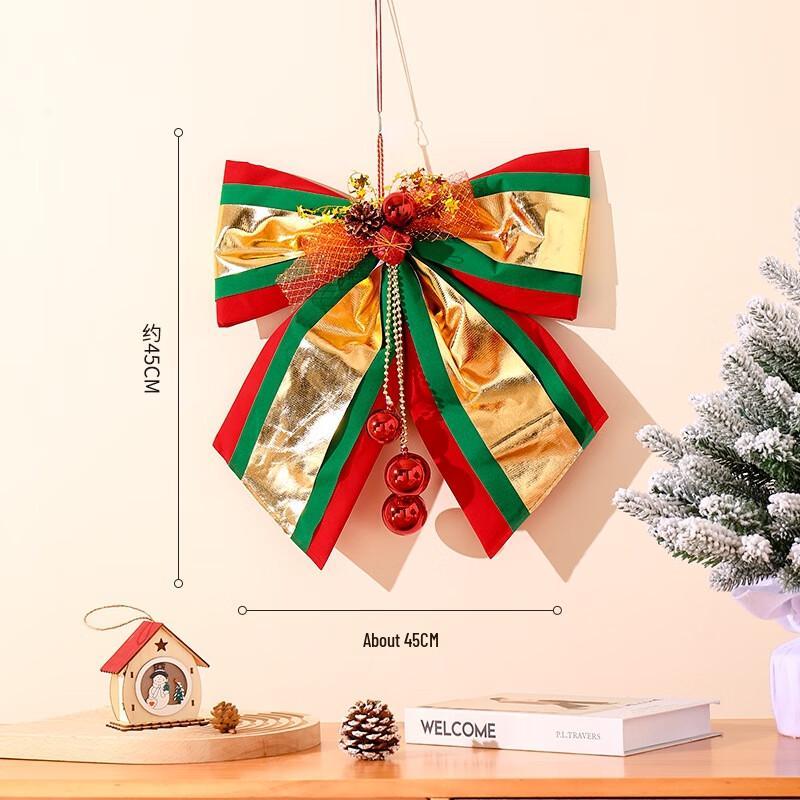 Lilang Fabric Christmas Bow Ornament