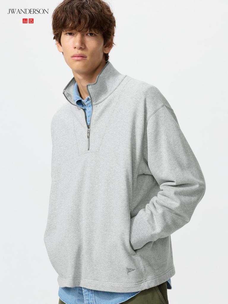 Uniqlo Japan Sweat Half Zip Pullover