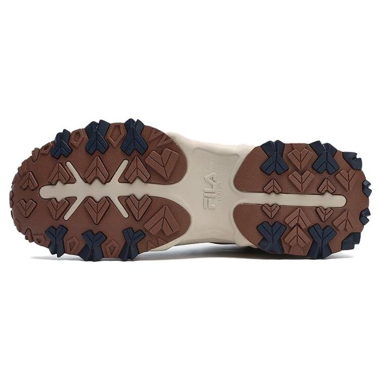 Fila Oakmont Fabric Synthetic Leather Suede Comfortable Versatile Wear-Resistant Lightweight High-Top Dad Shoes Men sneaker Dark-Green F12M342127FMP