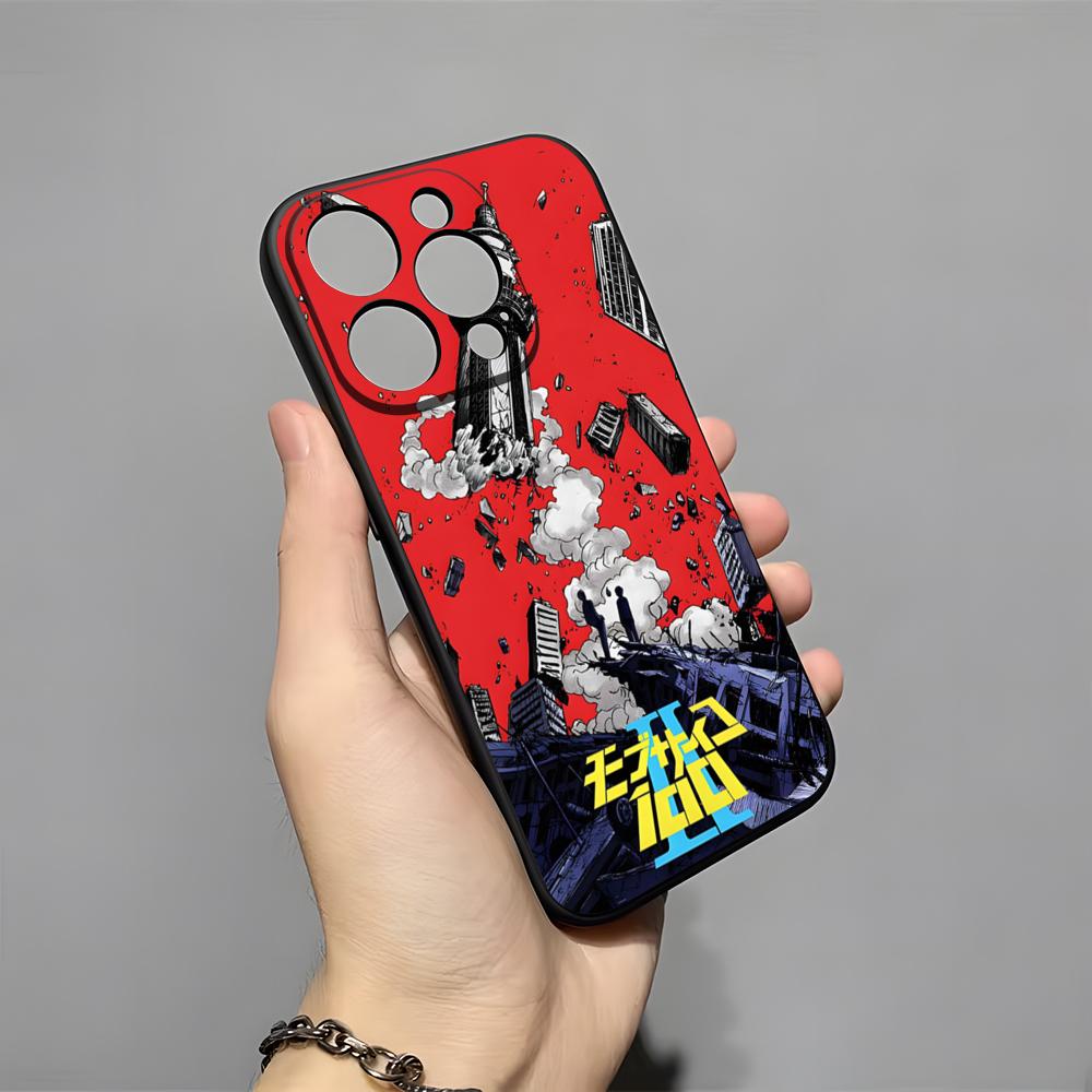 Anime Psycho 100 Phone Case For IPhone 17 Pro Max 16 15 14 Pro Max 13 11 X Xs Xr 8 7Plus Silicone Cover